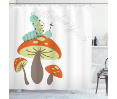 Hookah Caterpillar Shower Curtain