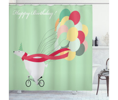Happy Birthday Party Shower Curtain