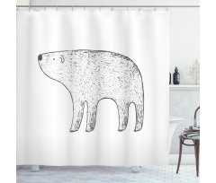 Hand Drawn Animal Shower Curtain