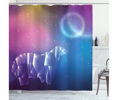 Space Stars Planets Shower Curtain