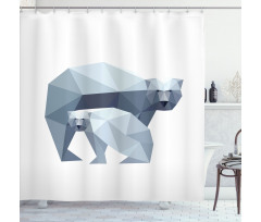 Nordic Animal Art Shower Curtain