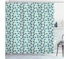 Daisy Blossom Spring Shower Curtain