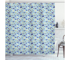Spring Bees Botany Shower Curtain