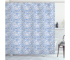 Tree Branches Ladybugs Shower Curtain