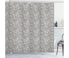 Autumn Forest Leaves Shower Curtain