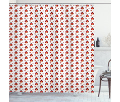 Flat Design Insects Shower Curtain