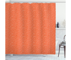 Outline Onions Shower Curtain