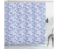 Exotic Flower Bouquet Shower Curtain