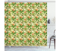 Exoitc Plumeria Blooms Shower Curtain