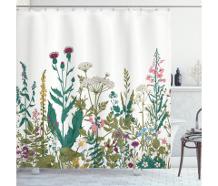 Wildflower Arrangement Shower Curtain