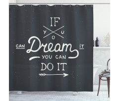 Wise Words Vintage Shower Curtain