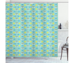 Weather and Seasons Theme Shower Curtain