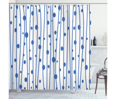 Water Drop Lines Shower Curtain