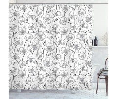Intertwined Branches Shower Curtain