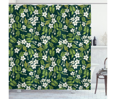 Awakening Floral Buds Shower Curtain