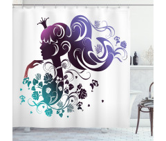 Abstract Portrait Shower Curtain