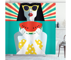 Pop Art on Holiday Shower Curtain