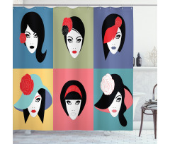 Pop Art Portraits Shower Curtain