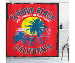 Summer Party California Shower Curtain