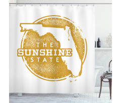 City Map Grunge Stamp Shower Curtain