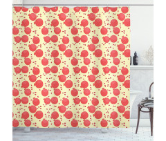 Pattern of Pomegranates Shower Curtain