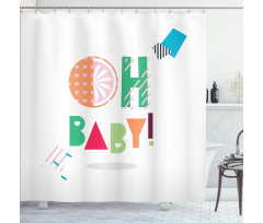 Flat Art Geometric Shower Curtain