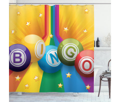 Colorful Balls Rainbow Shower Curtain