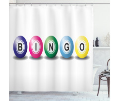 3D Style Colorful Balls Shower Curtain