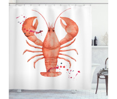 Fresh Organic Seafood Shower Curtain