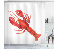 Mediterranean Cuisine Shower Curtain