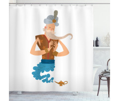 Cartoon Genie Coming Shower Curtain