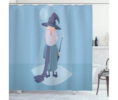 Wizard Magic Wand Shower Curtain