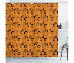 Halloween Potions Shower Curtain
