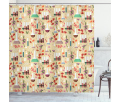 Colorful Leaves Shower Curtain