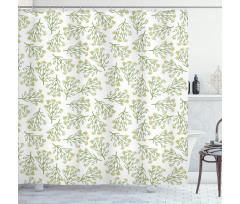 Retro Daisy Spring Shower Curtain