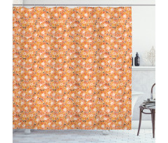 Calendula Florets Shower Curtain