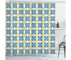 Portuguese Mosaic Tile Shower Curtain