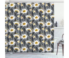 Daisy Petals Shower Curtain