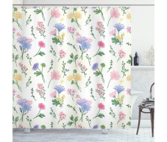 Botanical Herbs Nature Shower Curtain