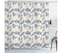 Soft Tones Shabby Ornate Shower Curtain