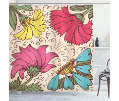 Old Fashioned Artwork Shower Curtain