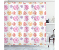 Colorful Garden Flowers Shower Curtain