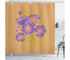 Bouquet of Fall Blossom Shower Curtain
