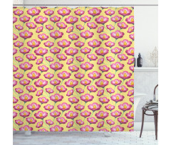Cosmos Flowers Field Shower Curtain