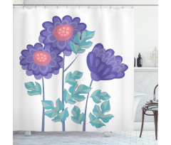 Ornamental Flower Bouquet Shower Curtain