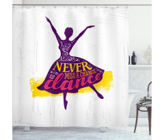Female Dancer Shower Curtain