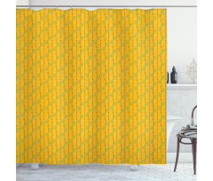 Geometric Dots Lines Shower Curtain