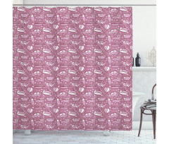 Transportation Elements Shower Curtain