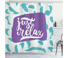 Calligraphic Message Shower Curtain