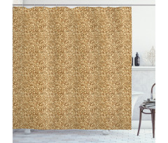 Weathered Leaves Petals Shower Curtain